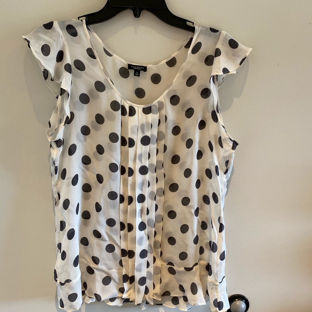 Talbots silk blouse size 12